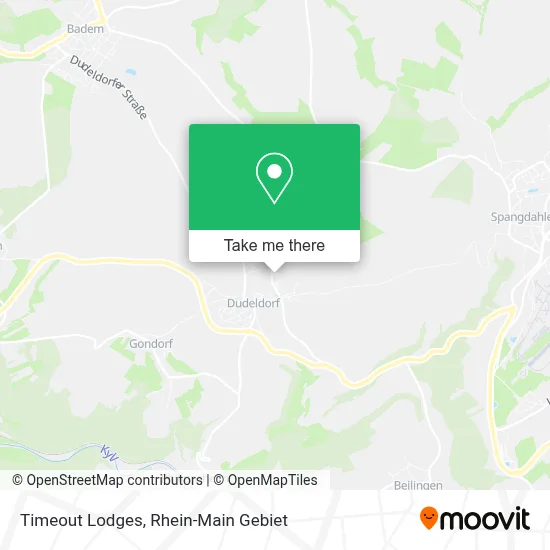 Timeout Lodges map