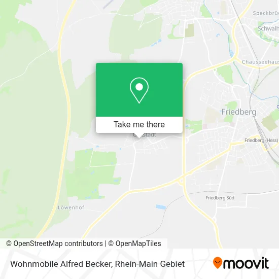 Wohnmobile Alfred Becker map