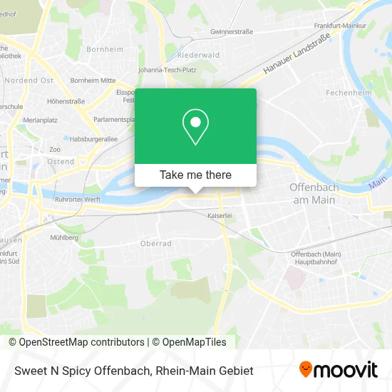 Sweet N Spicy Offenbach map