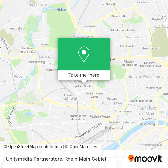 Unitymedia Partnerstore map