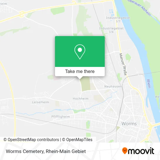 Worms Cemetery map
