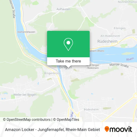 Amazon Locker - Jungfernapfel map