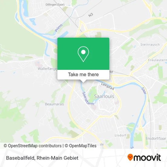 Baseballfeld map