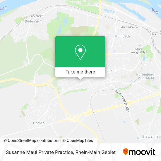 Susanne Maul Private Practice map