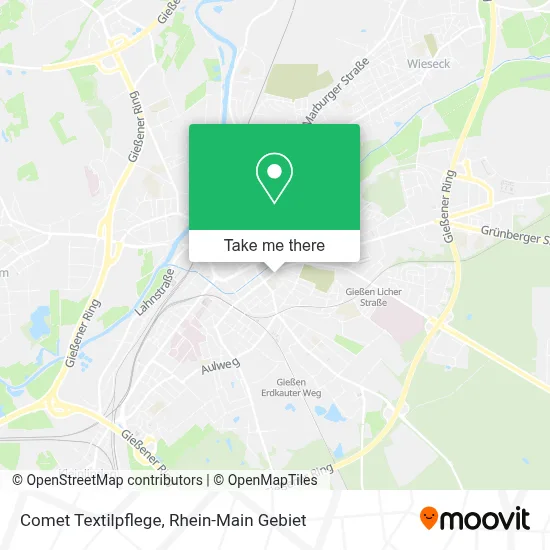 Comet Textilpflege map