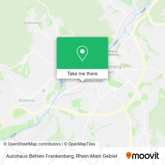 Autohaus Behlen Frankenberg map