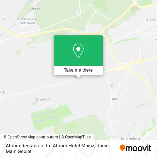 Atrium Restaurant Im Atrium Hotel Mainz map