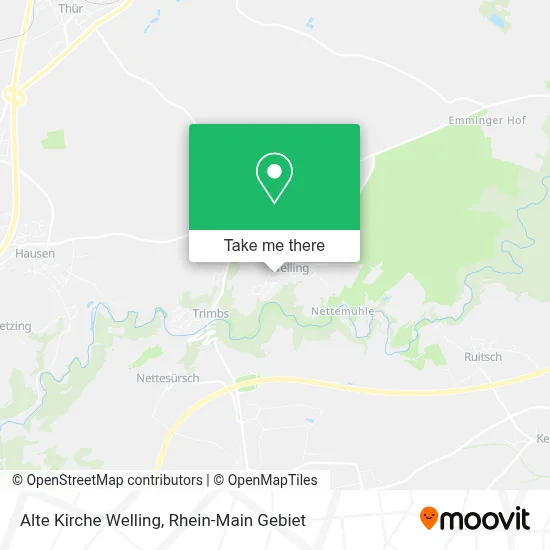 Alte Kirche Welling map