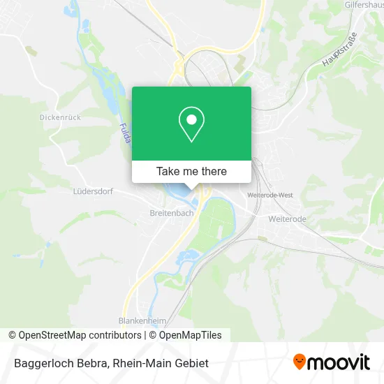Baggerloch Bebra map
