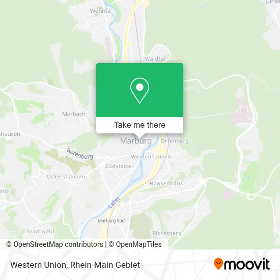 Western Union map