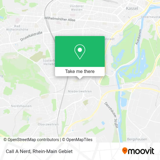 Call A Nerd map