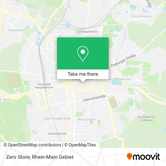 Zero Store map