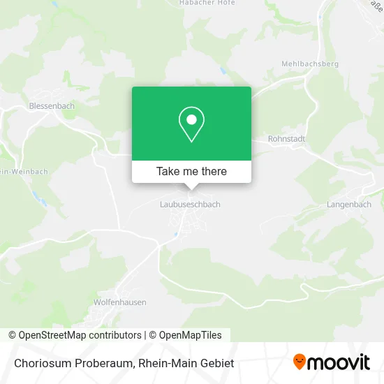 Choriosum Proberaum map