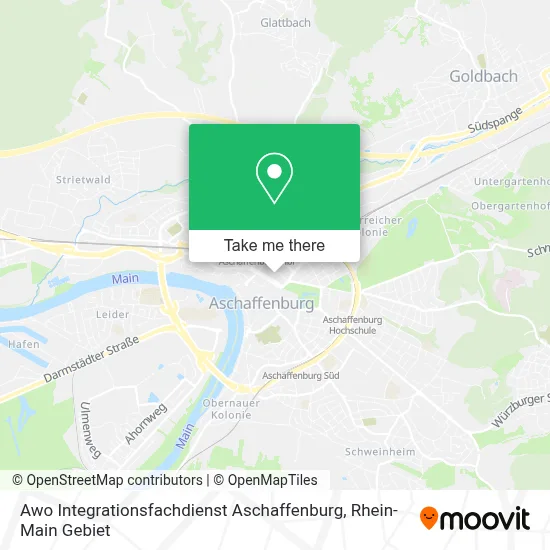 Awo Integrationsfachdienst Aschaffenburg map