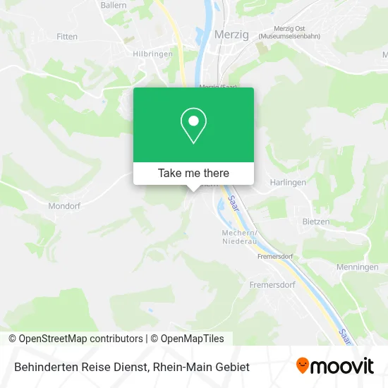 Behinderten Reise Dienst map