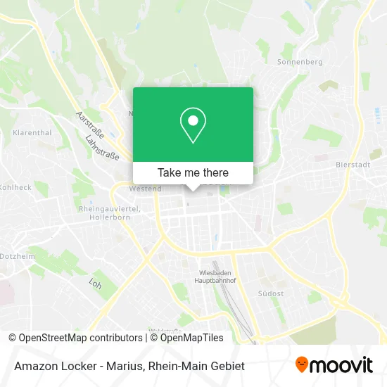 Amazon Locker - Marius map