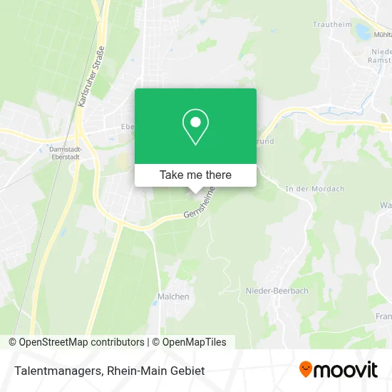 Talentmanagers map