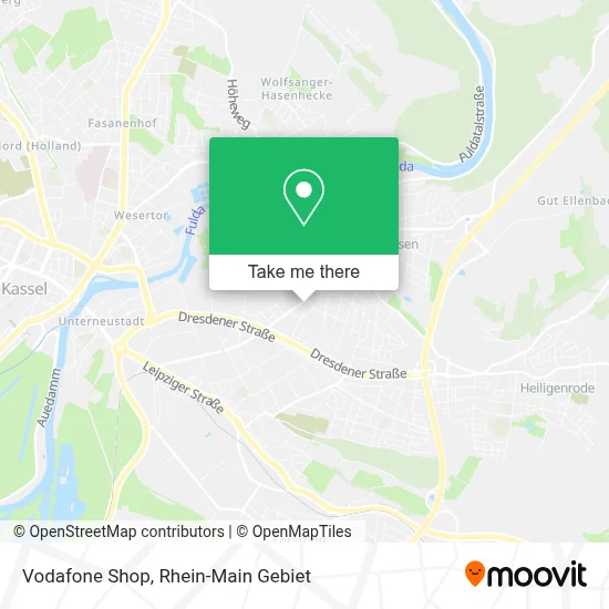 Vodafone Shop map