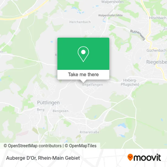 Auberge D'Or map
