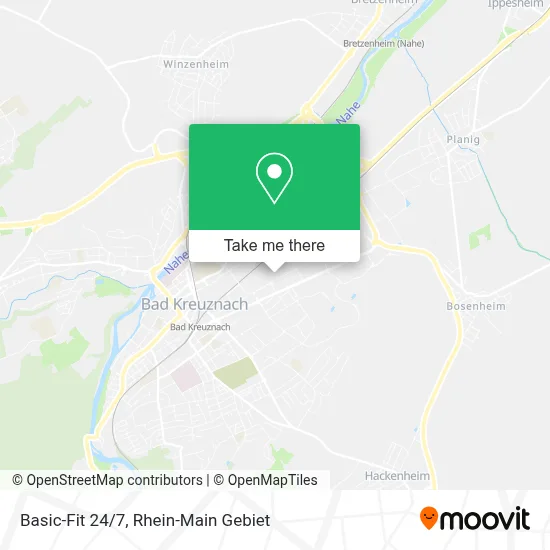 Basic-Fit 24/7 map