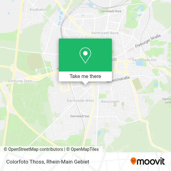 Colorfoto Thoss map