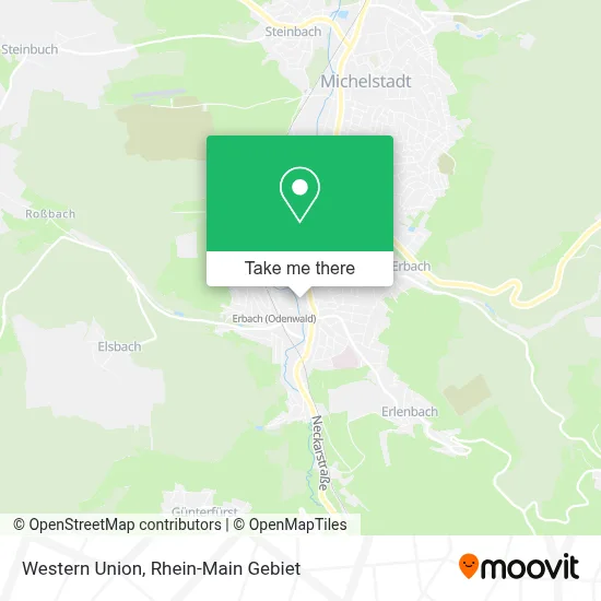 Western Union map
