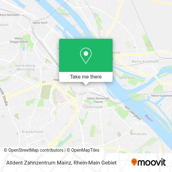 Alldent Zahnzentrum Mainz map