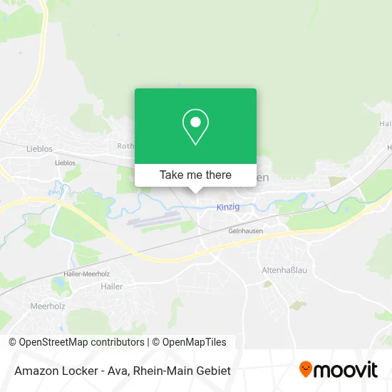 Amazon Locker - Ava map