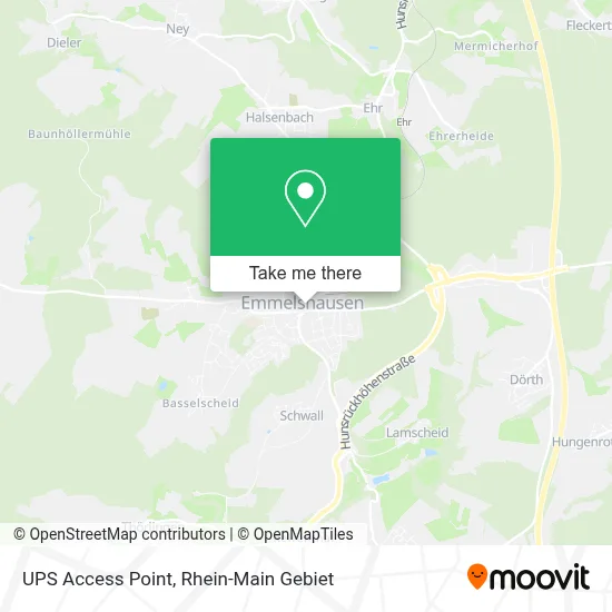 Ups Access Point map