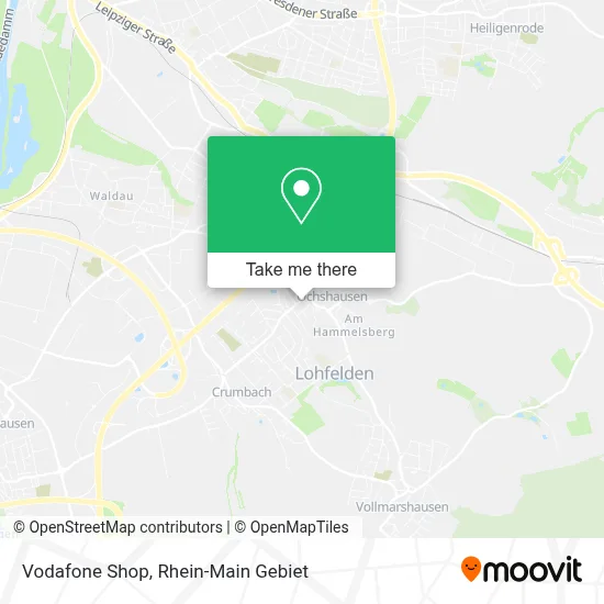 Vodafone Shop map