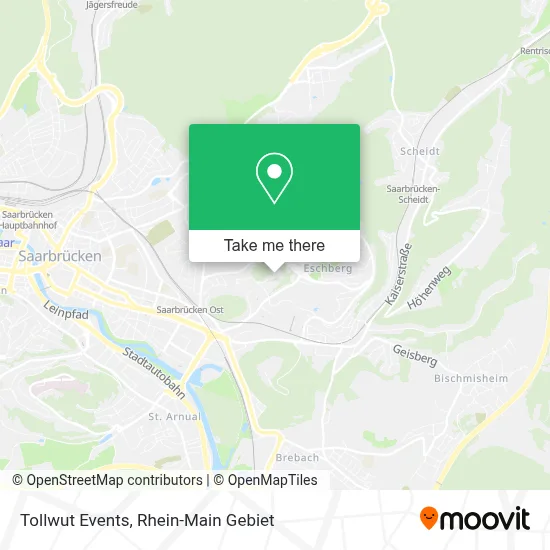 Tollwut Events map