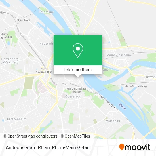 Andechser am Rhein map