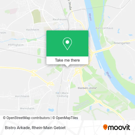 Bistro Arkade map