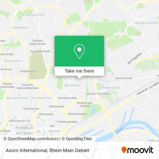 Axom International map