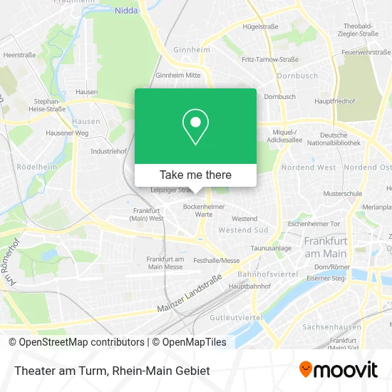 Theater am Turm map