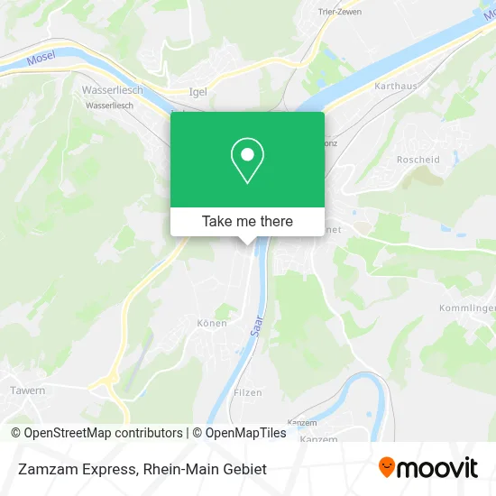 Zamzam Express map
