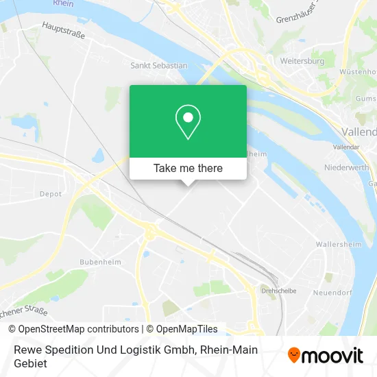 Rewe Spedition Und Logistik Gmbh map
