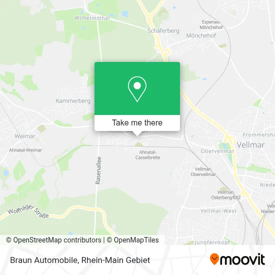 Braun Automobile map