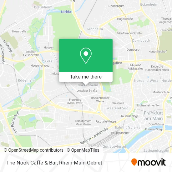 The Nook Caffe & Bar map