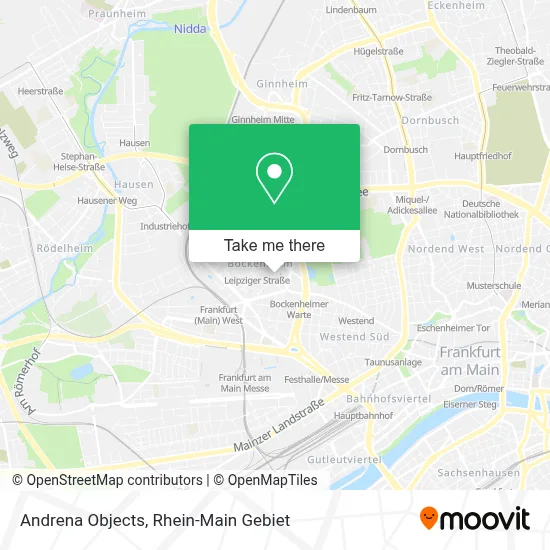 Andrena Objects map