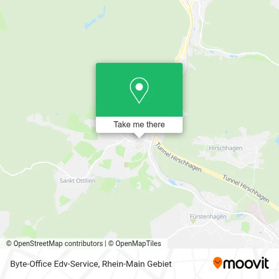 Byte-Office Edv-Service map