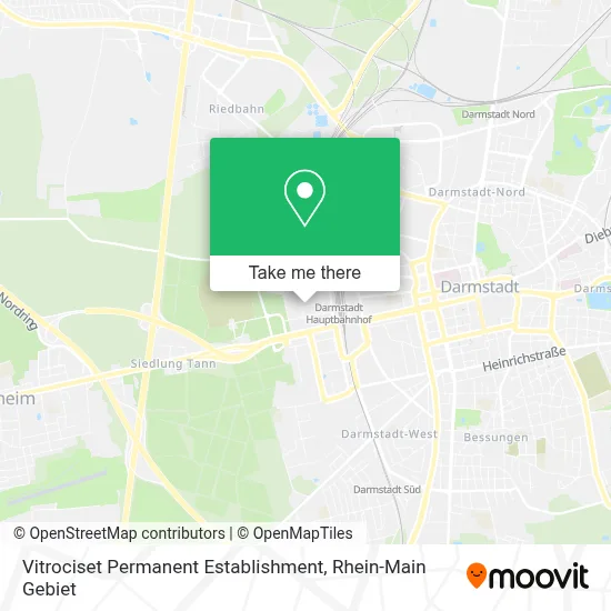 Vitrociset Permanent Establishment map