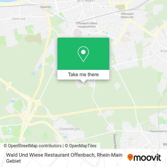 Wald Und Wiese Restaurant Offenbach map