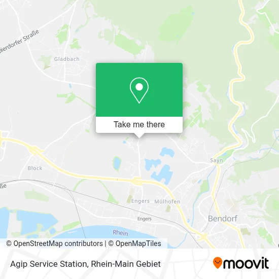 Agip Service Station map