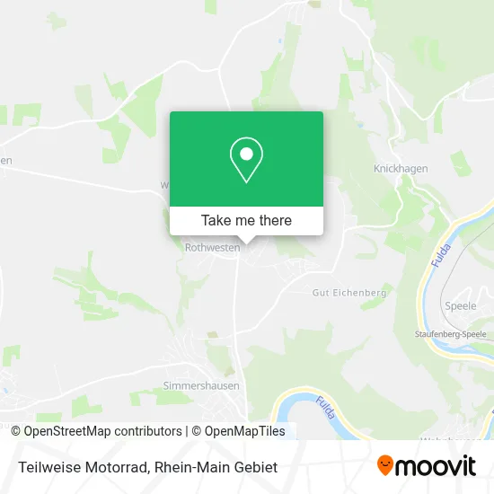 Teilweise Motorrad map