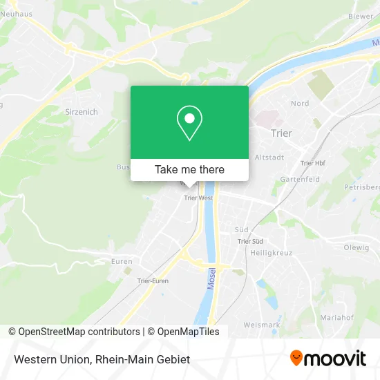 Western Union map