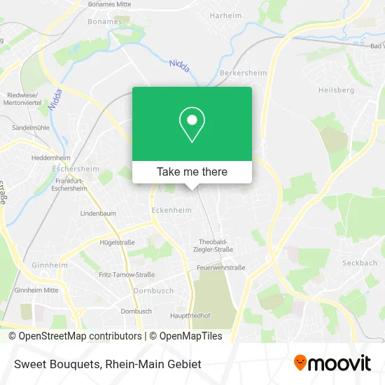 Sweet Bouquets map