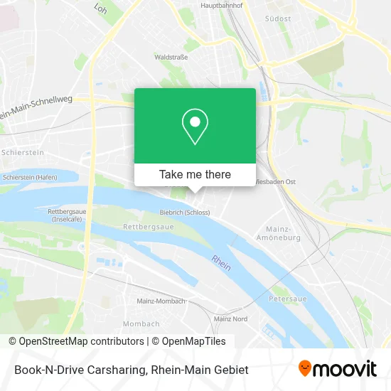 Book-N-Drive Carsharing map