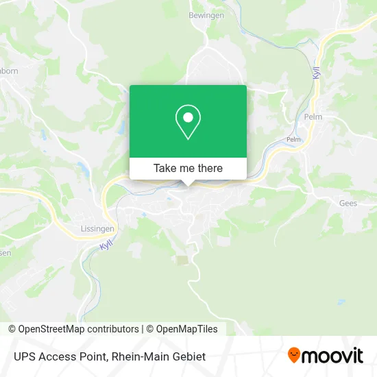 Ups Access Point map