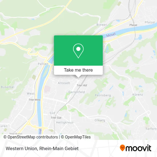Western Union map